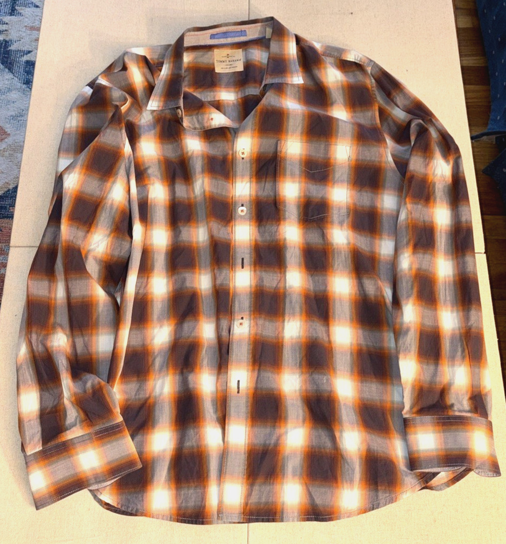 Tommy Bahama Men's 100% Cotton Plaid Button-Up Shirt, Size XL